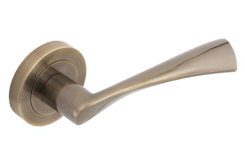 Click Here To Enlarge This Photo Of Eclipse 62113 Antique Bronze 'Monza' Lever on Round Rose Set &lpar;Freestyle Range&rpar;