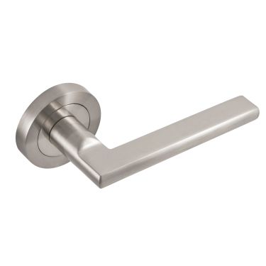 Click Here To Enlarge This Photo Of Eclipse 62120 Satin Nickel 'Auriga' Lever on Round Rose Set &lpar;Freestyle Range&rpar;