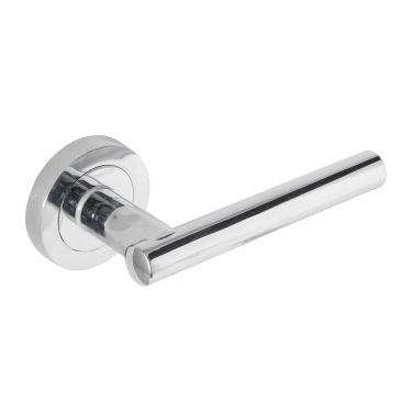 Click Here To Enlarge This Photo Of Eclipse 62150 Polished Chrome 'Corvette' T Bar Lever on Round Rose Set &lpar;Freestyle Range&rpar;