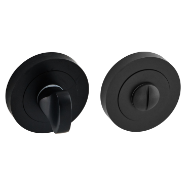 Click Here To Enlarge This Photo Of Eclipse 62291 Matt Black Thumbturn & Release on Round Rose &lpar;Freestyle Range&rpar;