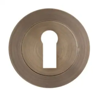 Eclipse 62761 Antique Bronze Standard Keyway Escutcheon on Round Rose &lpar;Freestyle Range&rpar;