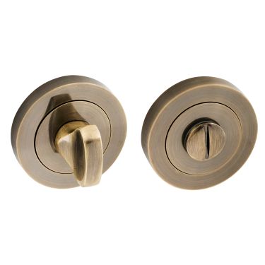 Click Here To Enlarge This Photo Of Eclipse 62791 Antique Bronze Thumbturn & Release on Round Rose &lpar;Freestyle Range&rpar;
