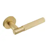 Eclipse 63243 Satin Brass 'Linear' Lever on Round Rose Set &lpar;Insignia Range&rpar;