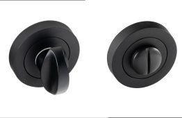 Eclipse 63592 Matt Black Thumbturn & Release on Round Rose &lpar;Insignia Range&rpar;