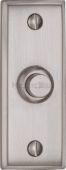 V1180-SC Heritage Brass Bell Push 3" x 1" Satin Chrome Finish