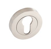 Eclipse 63650 Satin Nickel Euro Profile Escutcheon on Round Rose &lpar;Insignia Range&rpar;