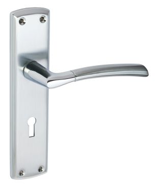 Click Here To Enlarge This Photo Of Eclipse 63141 Polished&sol;Satin Chrome 'Tifosi' Lever Lock Set