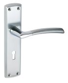 Eclipse 63141 Polished&sol;Satin Chrome 'Tifosi' Lever Lock Set