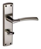 Eclipse 63147 Black Nickel&sol;Satin Nickel 'Tifosi' Lever Bathroom Set