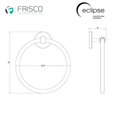 Click Here To Enlarge This Photo Of Eclipse 80005 &lpar;800 Series&rpar; Polished Chrome Towel Ring