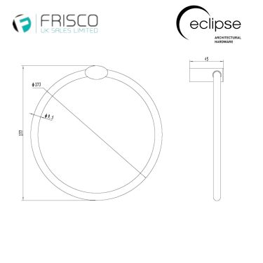 Click Here To Enlarge This Photo Of Eclipse 80105 &lpar;801 Series&rpar; Polished Chrome Towel Ring