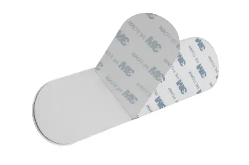 Click Here To Enlarge This Photo Of Eclipse 34743 Satin Stainless Steel Self Adhesive Trio Circular Coat Hook