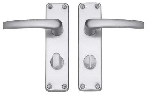 Click Here To Enlarge This Photo Of Eclipse 32406 Satin Anodised Aluminium Excell Avon Lever Bathroom&sol;Privacy Set