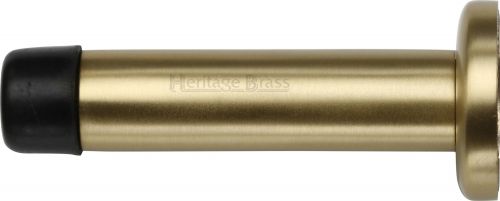 Click Here To Enlarge This Photo Of V1192 64-SB Heritage Brass Projection Door Stop 64mm &lpar;75mm projection inc buffer&rpar; Satin Brass Finish