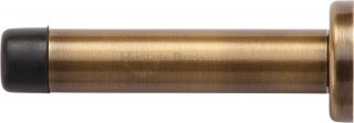 V1192 76-AT Heritage Brass Projection Door Stop 76mm  &lpar;87mm projection inc buffer&rpar; Antique Brass Finish