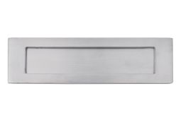 Eclipse 37804 Satin Chrome 254mm x 76mm Victorian Pattern Letter Plate