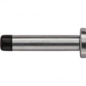 V1192 76-SC Heritage Brass Projection Door Stop 76mm  &lpar;87mm projection inc buffer&rpar; Satin Chrome Finish