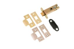 Eclipse 70280 76mm Heavy Sprung Tubular Latch - Polished Brass&sol;Satin Chrome