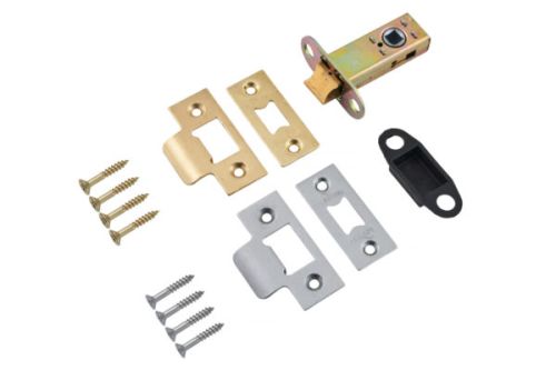 Click Here To Enlarge This Photo Of Eclipse 71279 63mm Bolt Through Heavy Duty CE Fire Rated Tubular Mortice Latch - Polished Brass&sol;Satin Chrome