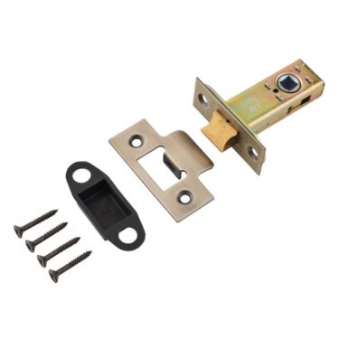 Click Here To Enlarge This Photo Of Eclipse 71534 63mm Bolt Through Heavy Duty CE Fire Rated Tubular Mortice Latch - Matt Antique Brass