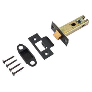 Click Here To Enlarge This Photo Of Eclipse 71515 76mm Bolt Through Heavy Duty CE Fire Rated Tubular Mortice Latch - Matt Black