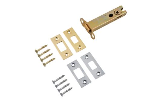 Click Here To Enlarge This Photo Of Eclipse 70285 102mm Heavy Duty Tubular Mortice Deadbolt - Polished Brass&sol;Satin Chrome