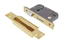 Eclipse 70060 63mm Heavy Duty 5 Lever Mortice Sashlock &lpar;BS3621&rpar; - Polished Brass