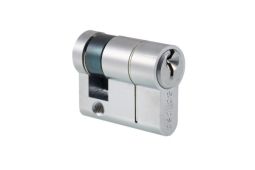 Eclipse 70405 40mm 6-Pin Architectural Euro Profile Single Cylinder - Satin Chrome