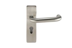 Eclipse 34683 Satin Stainless Steel 19mm Safety Lever Euro Profile Set &lpar;47&period;5mm c&sol;c&rpar;