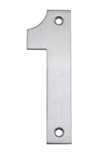 Eclipse 34721 Satin Stainless Steel &lpar;G304&rpar; 102mm Face Fix Numeral 1