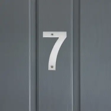 Click Here To Enlarge This Photo Of Eclipse 34727 Satin Stainless Steel &lpar;G304&rpar; 102mm Face Fix Numeral 7