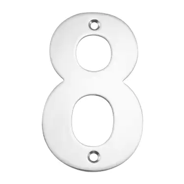 Click Here To Enlarge This Photo Of Eclipse 34778 Polished Stainless Steel &lpar;G304&rpar; 102mm Face Fix Numeral 8