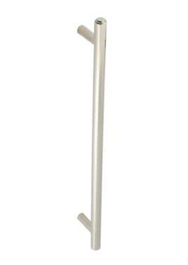 Click Here To Enlarge This Photo Of BUR1000PNFF Frelan Hardware Burlington Belgrave Pull Handle 425 x 20mm Face Fix Polished Nickel
