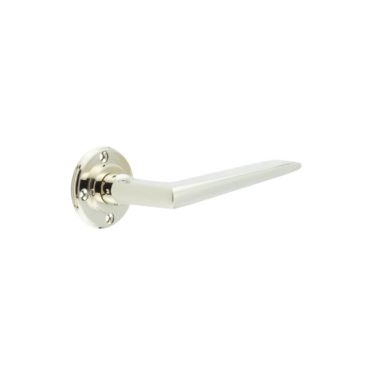 Click Here To Enlarge This Photo Of BUR10PN Frelan Hardware Burlington Mayfair Door Handles &lpar;No Outer Rose&rpar; Polished Nickel