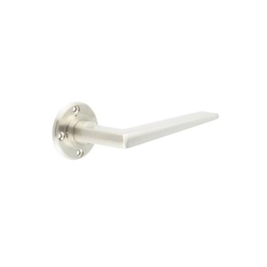 Click Here To Enlarge This Photo Of BUR10SN Frelan Hardware Burlington Mayfair Door Handles &lpar;No Outer Rose&rpar; Satin Nickel