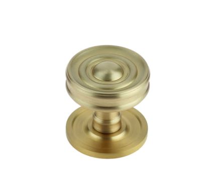 Click Here To Enlarge This Photo Of BUR111SB Frelan Hardware Burlington Bloomsbury 40mm Cupboard Knob Satin Brass