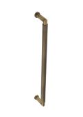 BUR140ABFF Frelan Hardware Burlington Piccadilly Pull Handle 425 x 20mm Face Fix Antique Brass