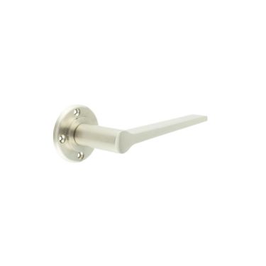 Click Here To Enlarge This Photo Of BUR20SN Frelan Hardware Burlington Knightsbridge Door Handles &lpar;No Outer Rose&rpar; Satin Nickel