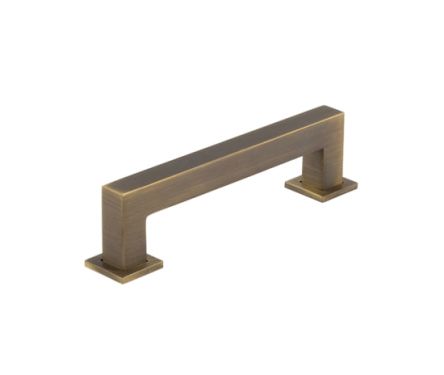Click Here To Enlarge This Photo Of BUR211AB Frelan Hardware Burlington Trafalgar Square Cabinet Handle 128mm Antique Brass