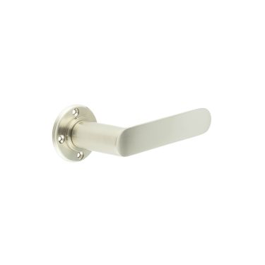 Click Here To Enlarge This Photo Of BUR25SN Frelan Hardware Burlington Kensington Door Handles &lpar;No Outer Rose&rpar; Satin Nickel