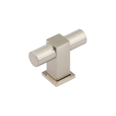 Click Here To Enlarge This Photo Of BUR301SN Frelan Hardware Burlington Westminster 56mm T Bar Cupboard Knob Satin Nickel