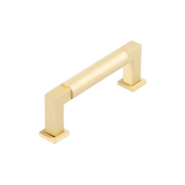 Click Here To Enlarge This Photo Of BUR310SB Frelan Hardware Burlington Westminster Round Cabinet Handle 96mm Satin Brass