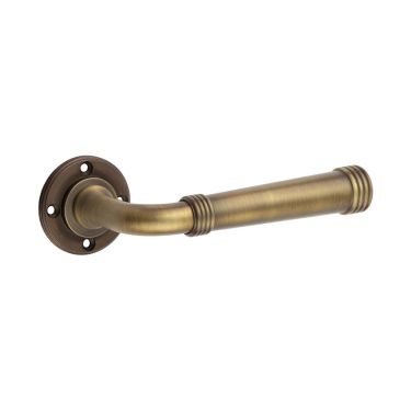 Click Here To Enlarge This Photo Of BUR35AB Frelan Hardware Burlington Highgate Door Handles &lpar;No Outer Rose&rpar; Antique Brass