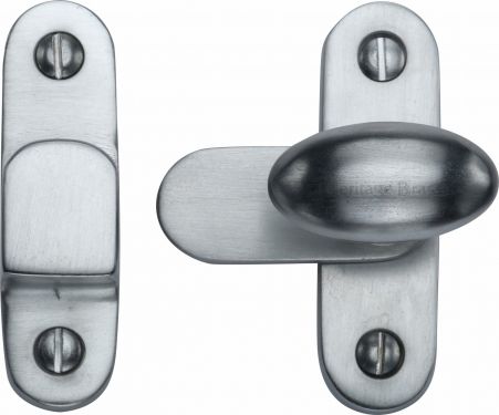 Click Here To Enlarge This Photo Of V1970-SC Heritage Brass Showcase Fastener Satin Chrome Finish