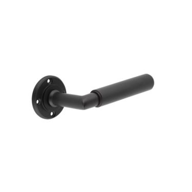 Click Here To Enlarge This Photo Of BUR40MB Frelan Hardware Burlington Piccadilly Door Handles &lpar;No Outer Rose&rpar; Matt Black