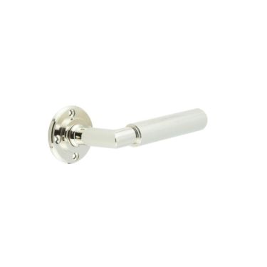 Click Here To Enlarge This Photo Of BUR40PN Frelan Hardware Burlington Piccadilly Door Handles &lpar;No Outer Rose&rpar; Polished Nickel