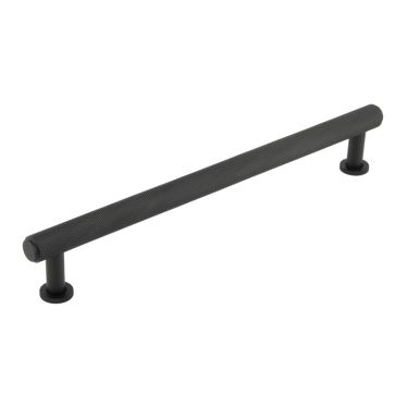 Click Here To Enlarge This Photo Of BUR412MB Frelan Hardware Burlington Piccadilly Knurled Cabinet Handle 224mm Matt Black