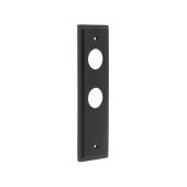 BUR453MB Frelan Hardware Burlington II Bathroom &lpar;57mm c&sol;c&rpar; Backplates to suit Lever Handles Matt Black