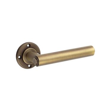 Click Here To Enlarge This Photo Of BUR45AB Frelan Hardware Burlington Richmond Door Handles &lpar;No Outer Rose&rpar; Antique Brass