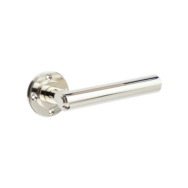 Click Here To Enlarge This Photo Of BUR45PN Frelan Hardware Burlington Richmond Door Handles &lpar;No Outer Rose&rpar; Polished Nickel